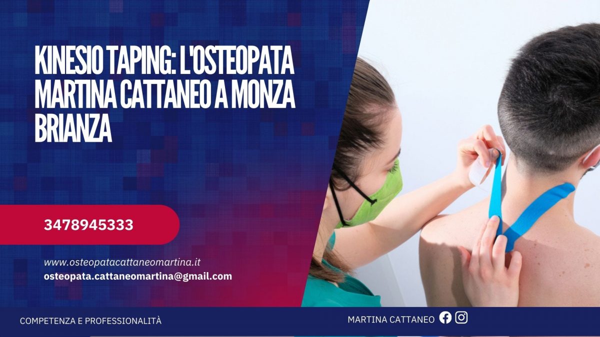 Kinesio taping osteopata Martina Cattaneo a Monza Brianza