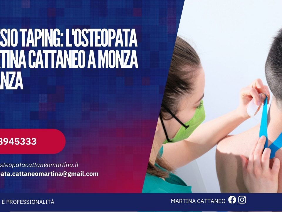 Kinesio taping osteopata Martina Cattaneo a Monza Brianza