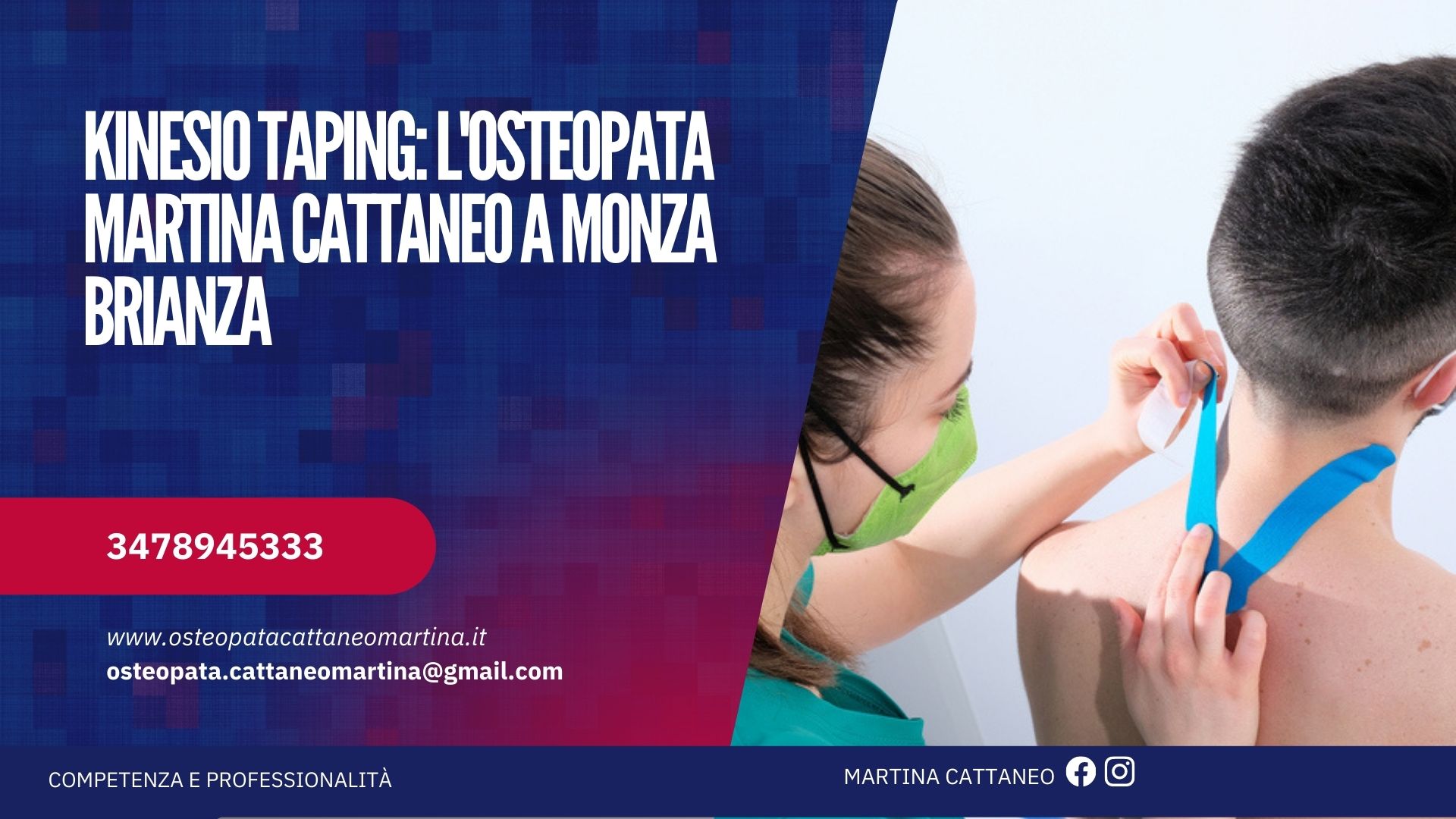 Kinesio taping osteopata Martina Cattaneo a Monza Brianza