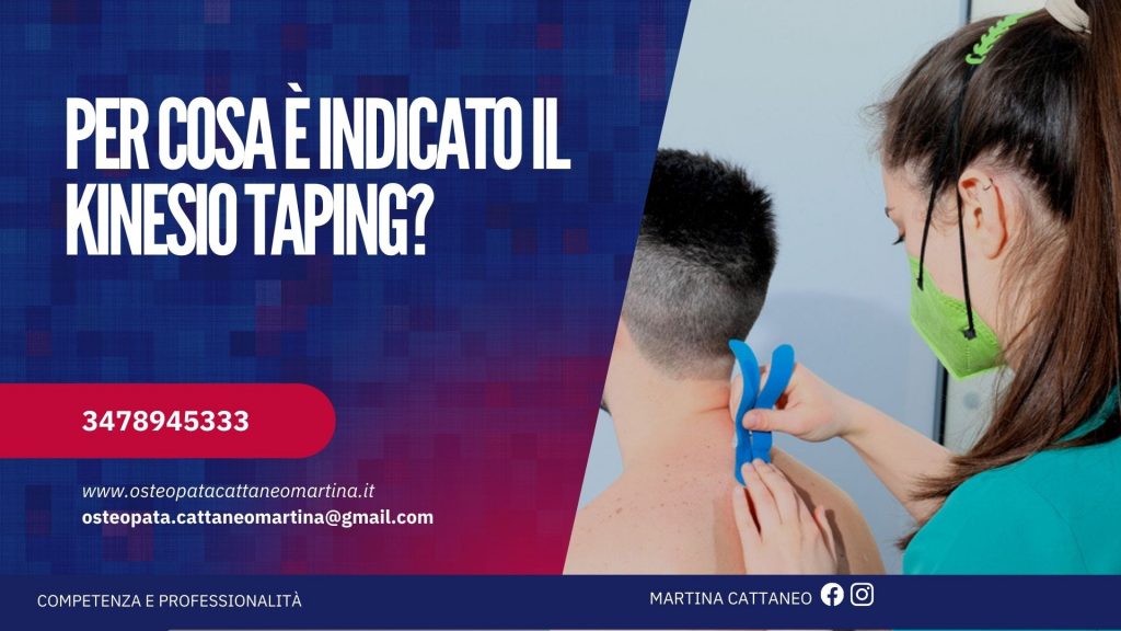 Per cosa è indicato il Kinesio Taping osteopata Martina Cattaneo a Monza Brianza
