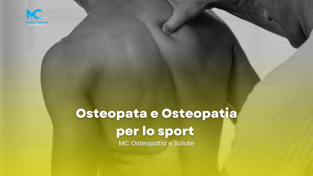 Osteopata per lo sport Osteopatia Martina Cattaneo monza brianza